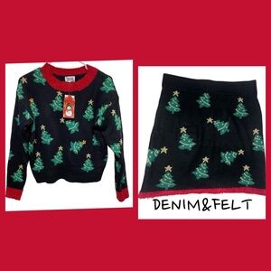 Major Label Women’s Ugly Christmas Sweater & Skirt 2 Piece Set | NEW/NWOT! 🎄⭐️